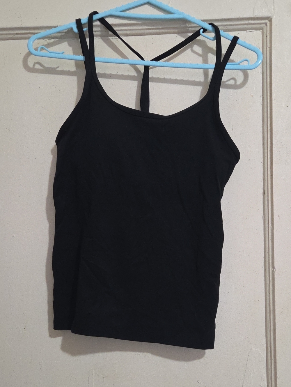 PINK Victoria's Secret Black Double-Strap Camisole with Racerback